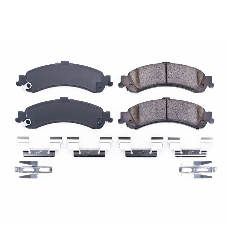 PSB Z17 Evolution Brake Pads - Power Stop 02-06 Cadillac Escalade Rear Z17 Evolution Ceramic Brake Pads w/Hardware