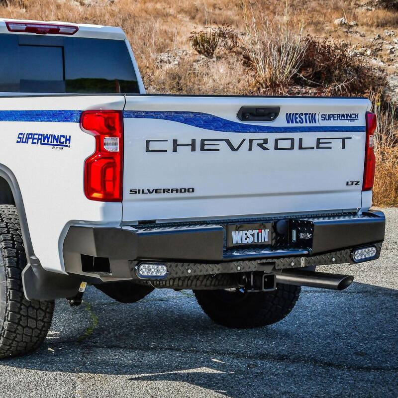 WES HDX Rear Bumpers - Westin 19-20 Chevy Silverado 1500 HDX Bandit Rear Bumper - Black