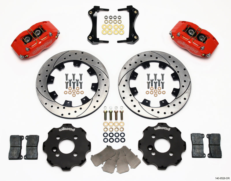 WIL Dynapro Brake Kit - Wilwood Dynapro Radial Front Kit 12.19in Drilled Red Mini Cooper