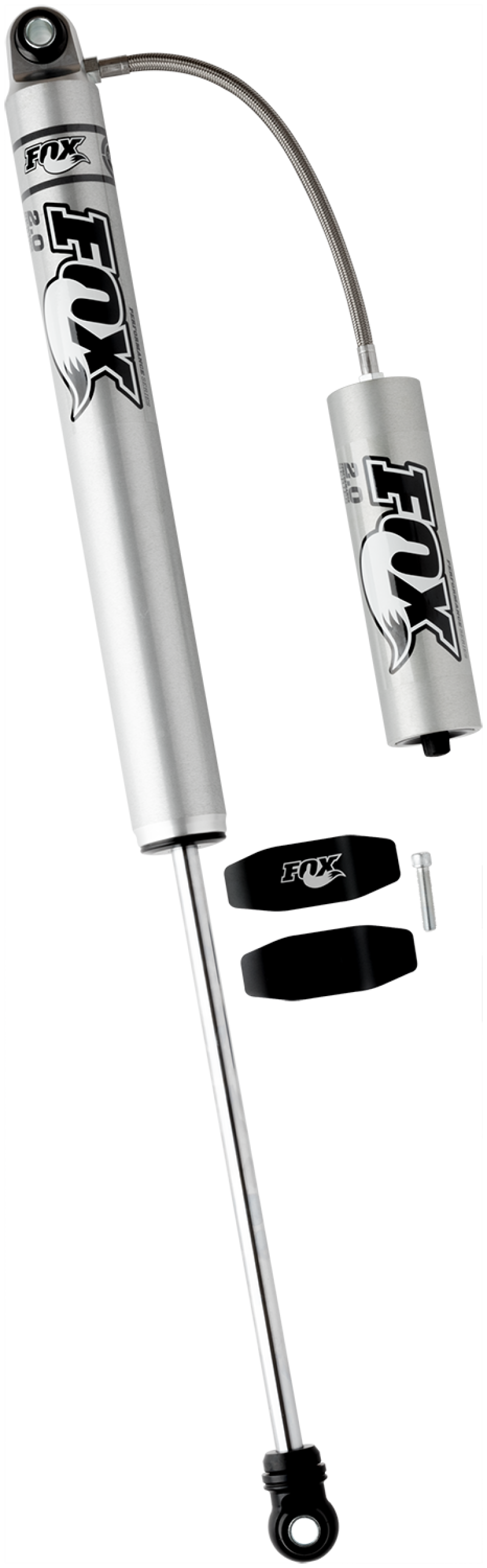 FOX 2.0 Perf Shock - Fox 99+ Chevy HD 2.0 Performance Series 14.1in. Smooth Body Remote Res. Rear Shock / 7-10in. Lift