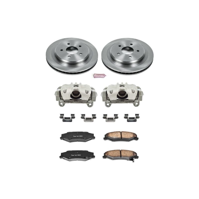 PSB Autospecialty Kit w/Cals - Power Stop 04-09 Cadillac XLR Rear Autospecialty Brake Kit w/Calipers