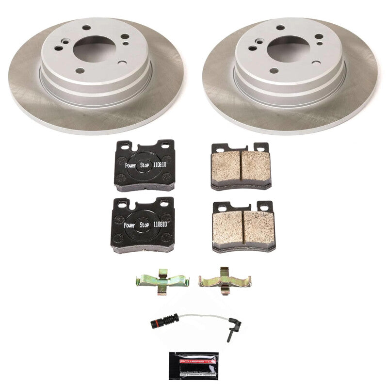 PSB Semi-Coated Rotor Kits - Power Stop 99-00 Mercedes-Benz C230 Rear Semi-Coated Rotor Kit