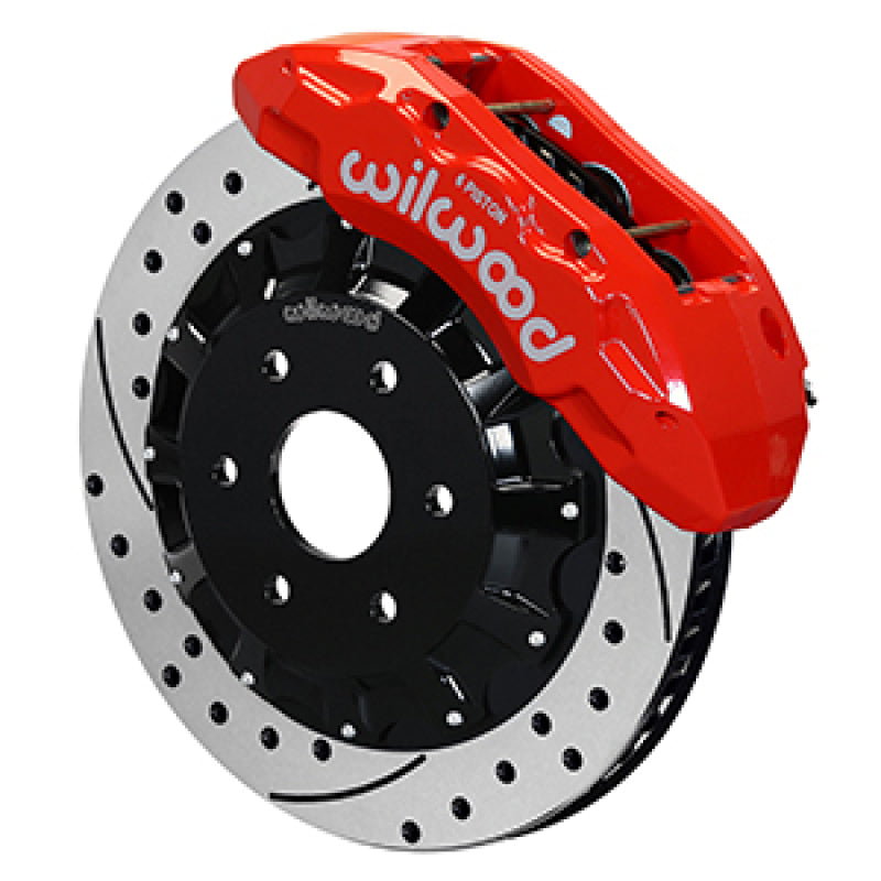WIL TX6R Brake Kit - Wilwood 16-18 Chevrolet Silverado 1500 LS TX6R Big Brake Truck Front Brake Kit w/ Red Caliper