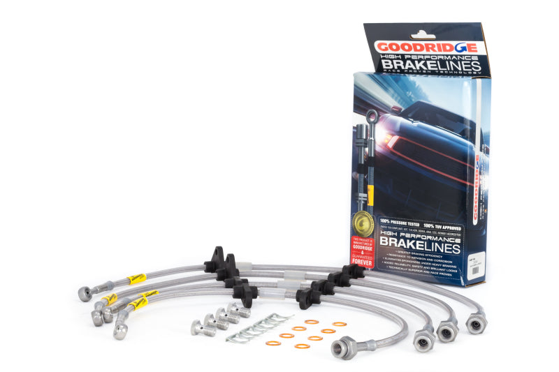 GR G-Stop Brake Line Kits - Goodridge 90-93 Acura Integra Stainless Steel Brake Line Kit