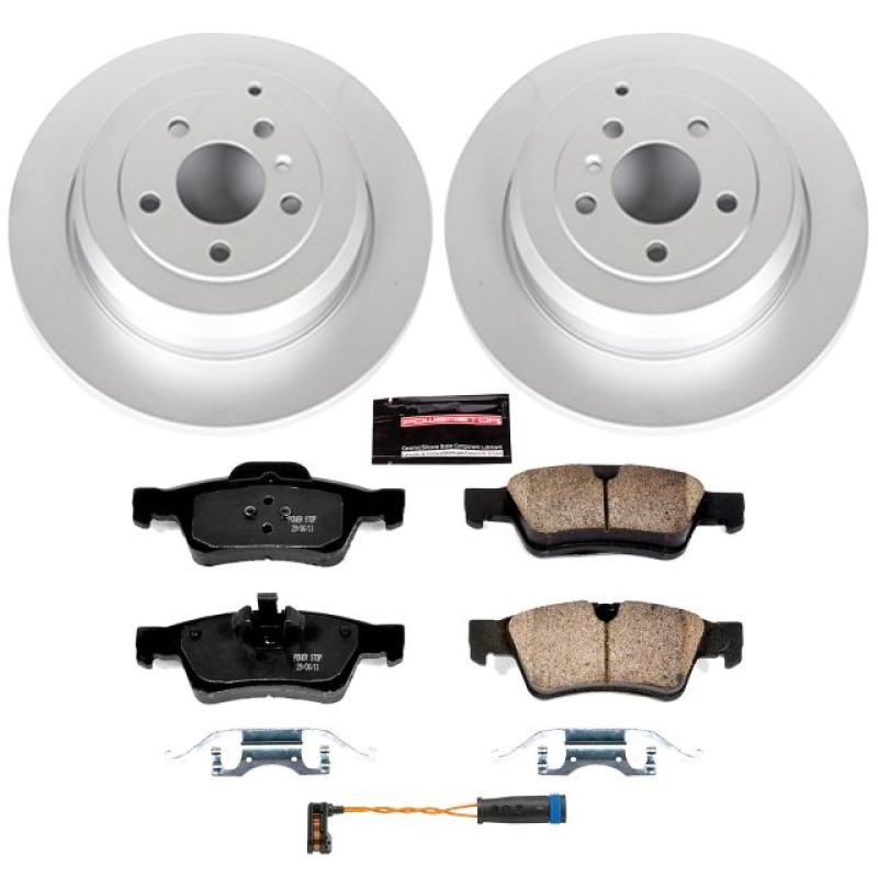 PSB Z23 Evolution Coated Kit - Power Stop 10-11 Mercedes-Benz ML450 Rear Z23 Evolution Sport Coated Brake Kit