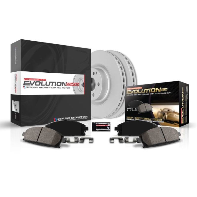 PSB Z17 Evolution Coated Kit - Power Stop 1997 Acura CL Rear Z17 Evolution Geomet Coated Brake Kit