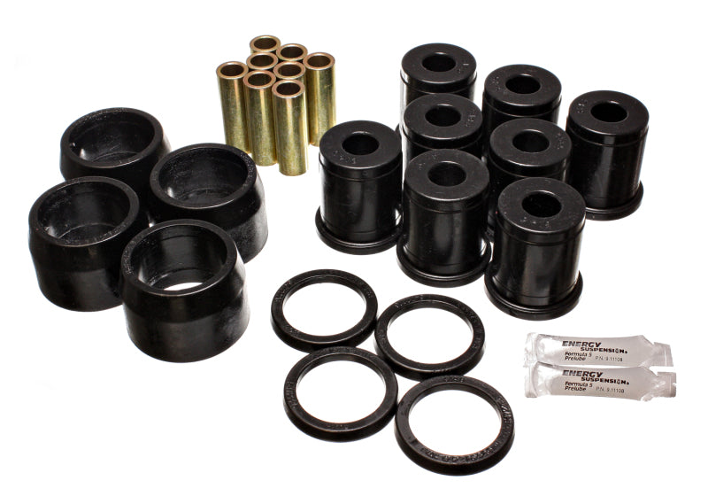 ES Cntrl Arm Bushings - Black - Energy Suspension Rear Control Arm W/Thrust Washers - Black