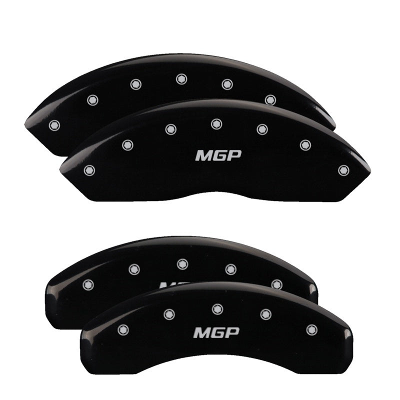 MGP Caliper Covers 4 Standard - MGP 4 Caliper Covers Engraved Front & Rear MGP Black finish silver ch