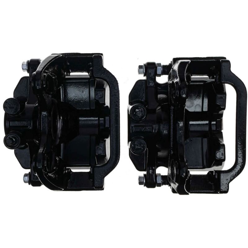 PSB Black Calipers - Power Stop 07-20 Cadillac Escalade Rear Black Caliper - Pair w/Bracket