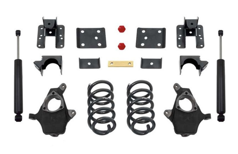 MXT Lowering Spindles - MaxTrac 14-16 GM C/K1500 2WD/4WD Extended/Crew Cab w/Cast Steel Susp. 3in/5in Lowering Kit