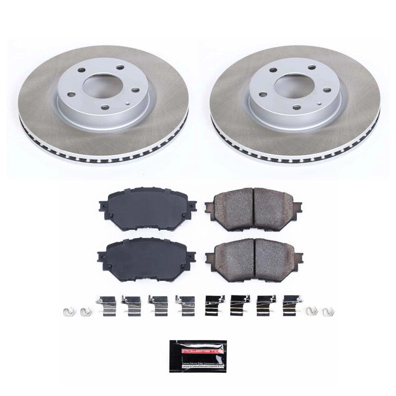PSB Semi-Coated Rotor Kits - Power Stop 17-18 Mazda 3 Front Semi-Coated Rotor Kit