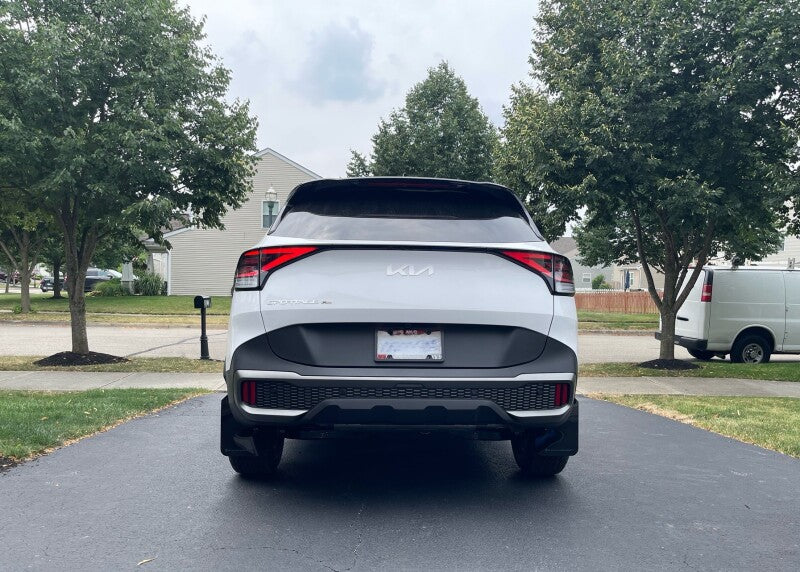 RAL UR Blk Flap/Dark Grey Logo - Rally Armor 23-25 Kia Sportage Black UR Mud Flap w/ Dark Grey Logo