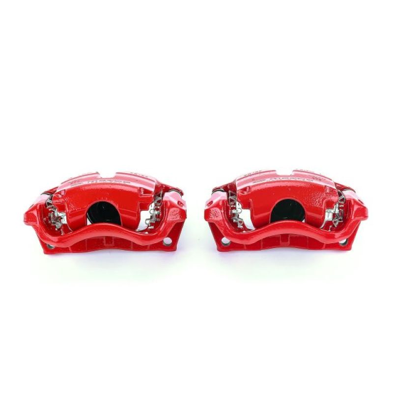 PSB Red Calipers - Power Stop 14-18 Mazda 3 Front Red Calipers w/Brackets - Pair