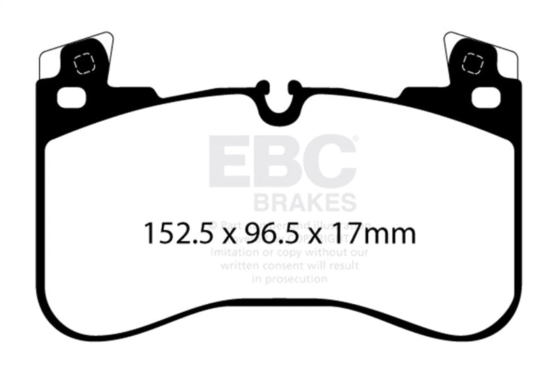 EBC Yellowstuff Brake Pad Sets - EBC 2020+ Land Rover Defender 90 Yellowstuff Front Brake Pads