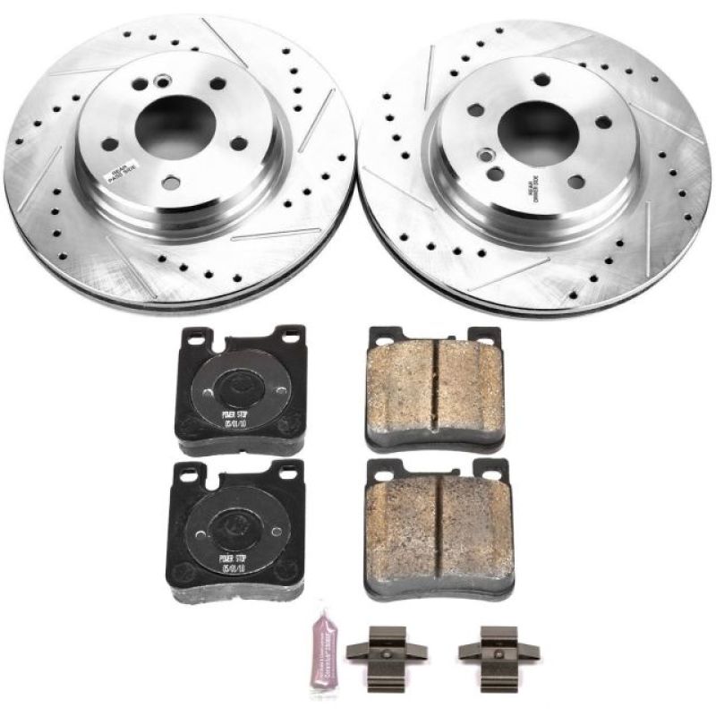 PSB Z23 Evolution Kit - Power Stop 98-00 Mercedes-Benz C43 AMG Rear Z23 Evolution Sport Brake Kit