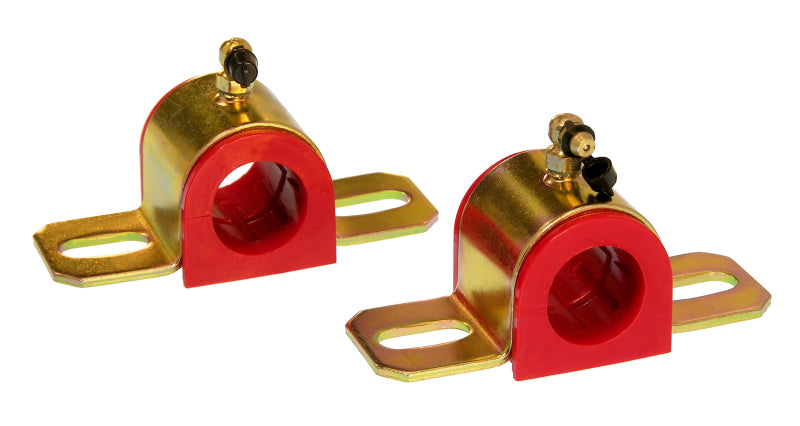 PRO Sway/End Link Bush - Red - Prothane Universal 90 Deg Greasable Sway Bar Bushings - 28MM - Type B Bracket - Red