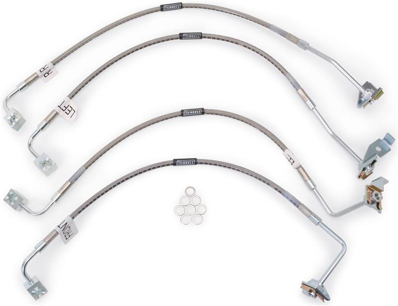 RUS Brake Line Kits - Russell Performance 07-08 Jeep Wrangler JK with 4in Lift Brake Line Kit