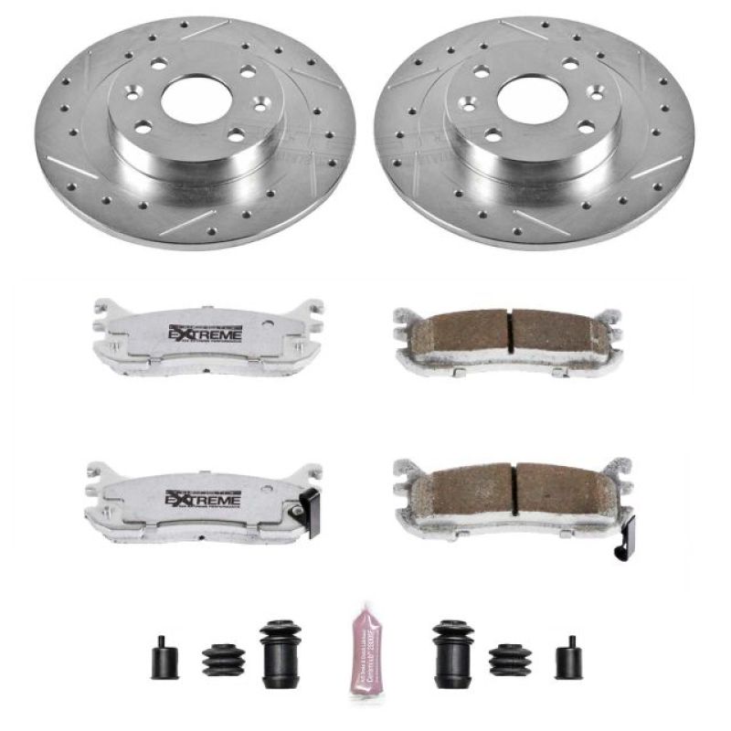 PSB Z26 Street Warrior Kit - Power Stop 97-03 Ford Escort Rear Z26 Street Warrior Brake Kit