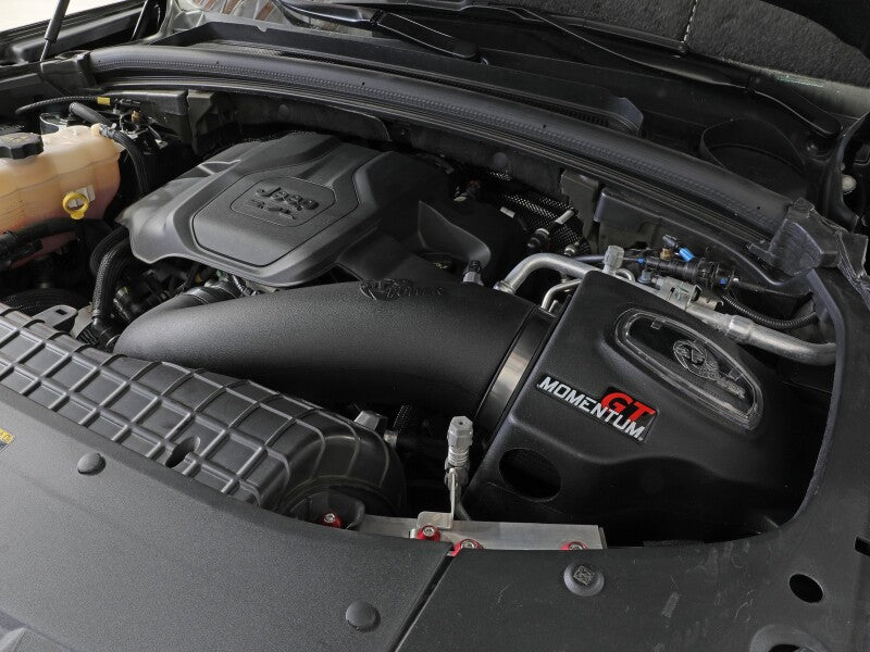 AFE Momentum GT Cold Air Intakes - aFe 22-23 Jeep Grand Cherokee WL HEMI V8 5.7L Momentum GT Cold Air Intake System w/Pro Dry S Filter