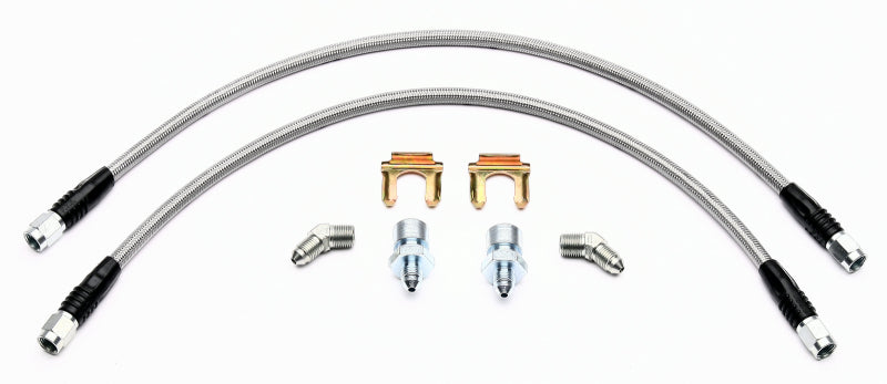 WIL Flexline Brake Hose - Wilwood Flexline Kit Front 2005-Current C6 Corvette w/ SL4 SL6 or W4/6A Caliper