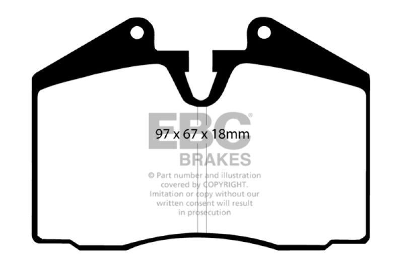 EBC Greenstuff Brake Pad Sets - EBC 86-91 Porsche 928 5.0 Greenstuff Rear Brake Pads