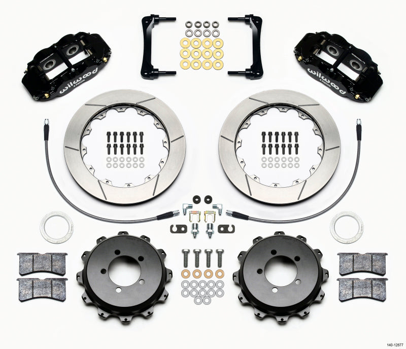 WIL Superlite Brake Kit - Wilwood Narrow Superlite 4R Rear Kit 12.88in 2008-2012 Subaru WRX w/Lines