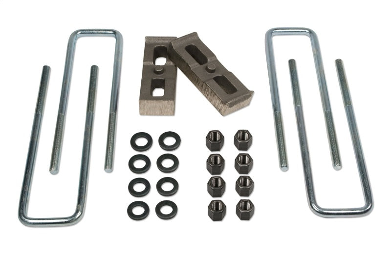 TUF Rear Block Kits - Tuff Country 01-10 Chevy Silverado 2500HD 4wd 1in Rear Block & U-Bolt Kit