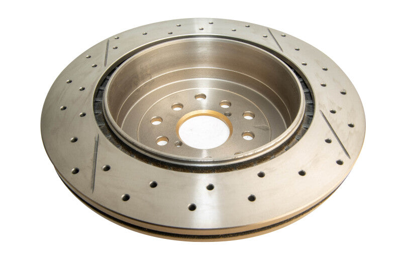 DBA Street Slot&Drill Rotors - DBA 02-07 Subaru WRX STi 10 Stud Hole Rear Drilled & Slotted Street Series Rotor