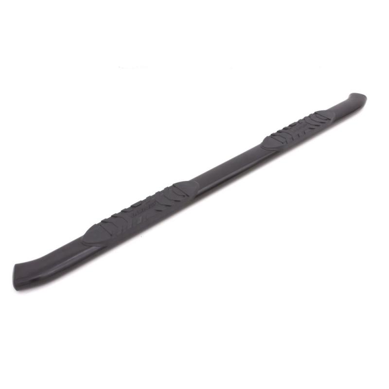LND Nerf Bars - Black - Lund 2005+ Toyota Tacoma Double Cab 5in Oval Curved Steel Nerf Bars - Black