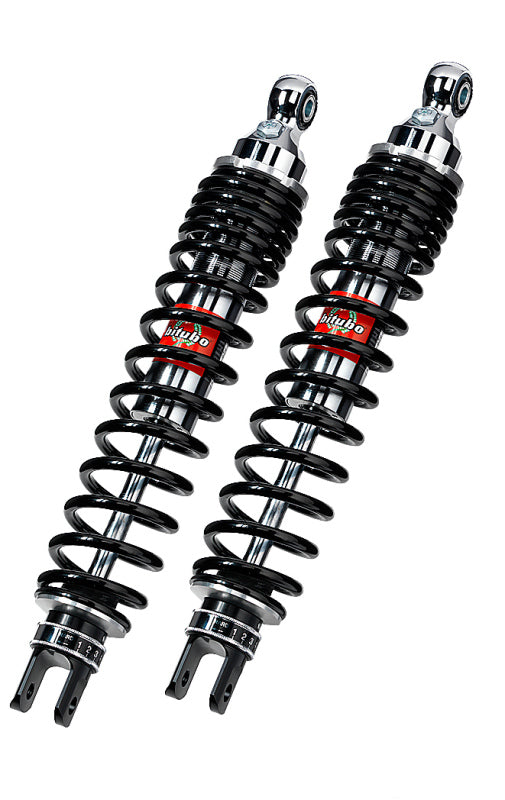 BIT WGE0 Twinshocks - Bitubo WGE0 Twinshocks Adjustable: Spring Preload, Rebound, Red Spring
