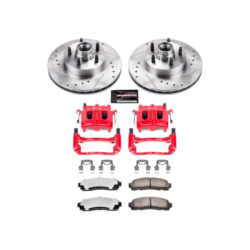 PSB Z36 Truck & Tow Kit - Power Stop 10-11 Ford Ranger Front Z36 Truck & Tow Kit w/Cals