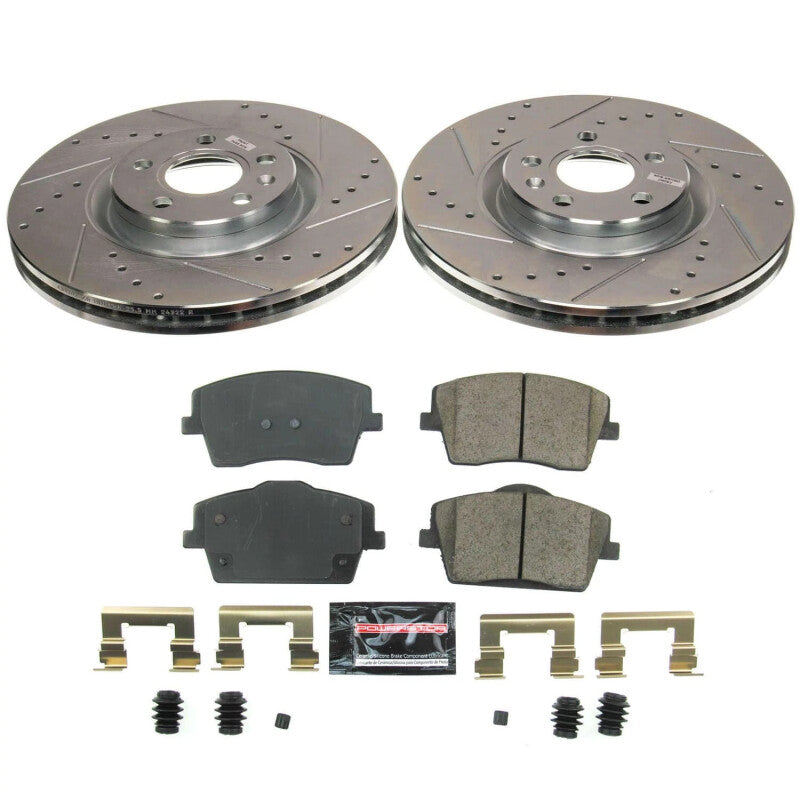 PSB Z23 Evolution Kit - Power Stop 19-22 Volvo XC40 Front Z23 Evolution Brake Kit