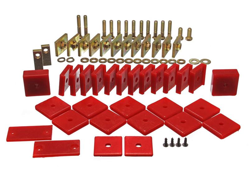 ES Body Mounts - Red - Energy Suspension Toy Land Cruiser Body Mount Set - Red