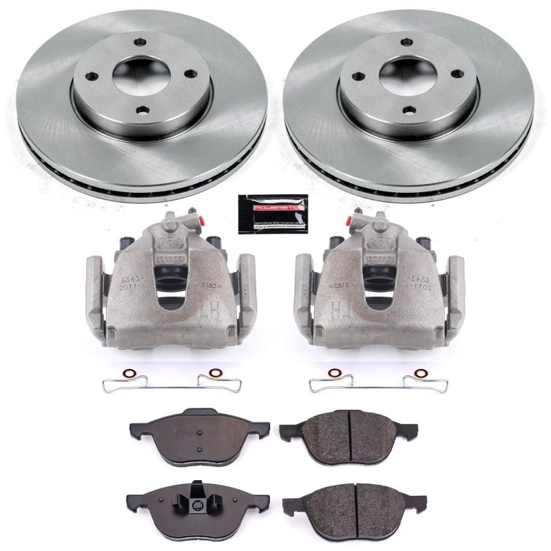 PSB Autospecialty Kit w/Cals - Power Stop 05-07 Ford Focus Front Autospecialty Brake Kit w/Calipers