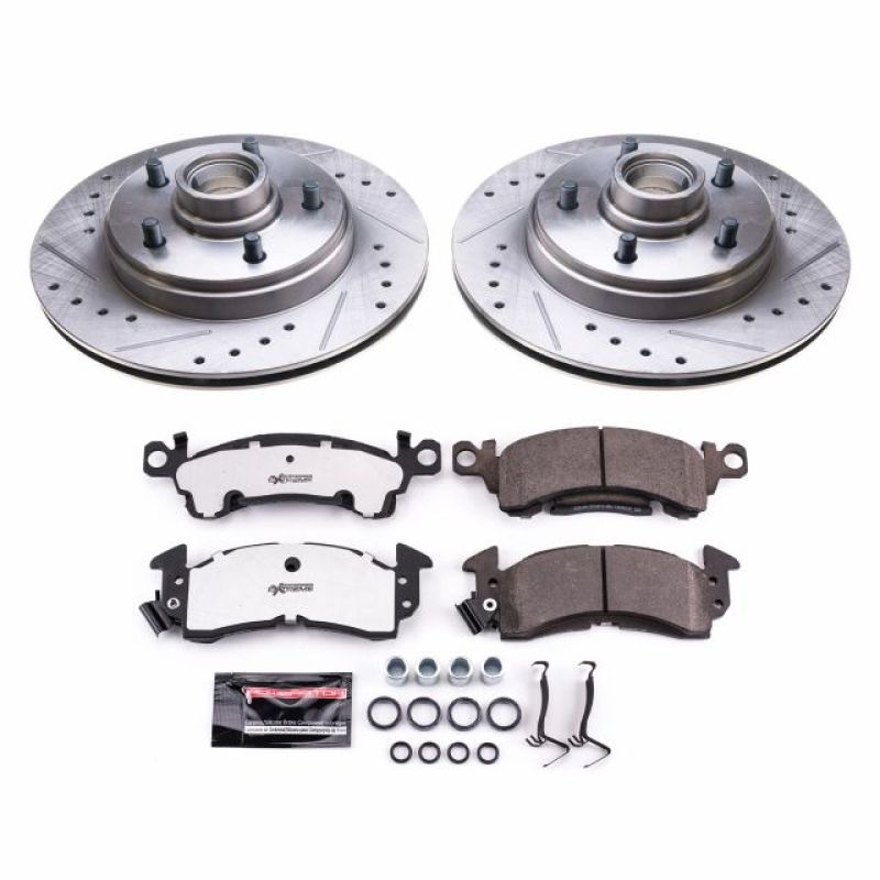 PSB Z26 Street Warrior Kit - Power Stop 85-89 Buick Electra Front Z26 Street Warrior Brake Kit