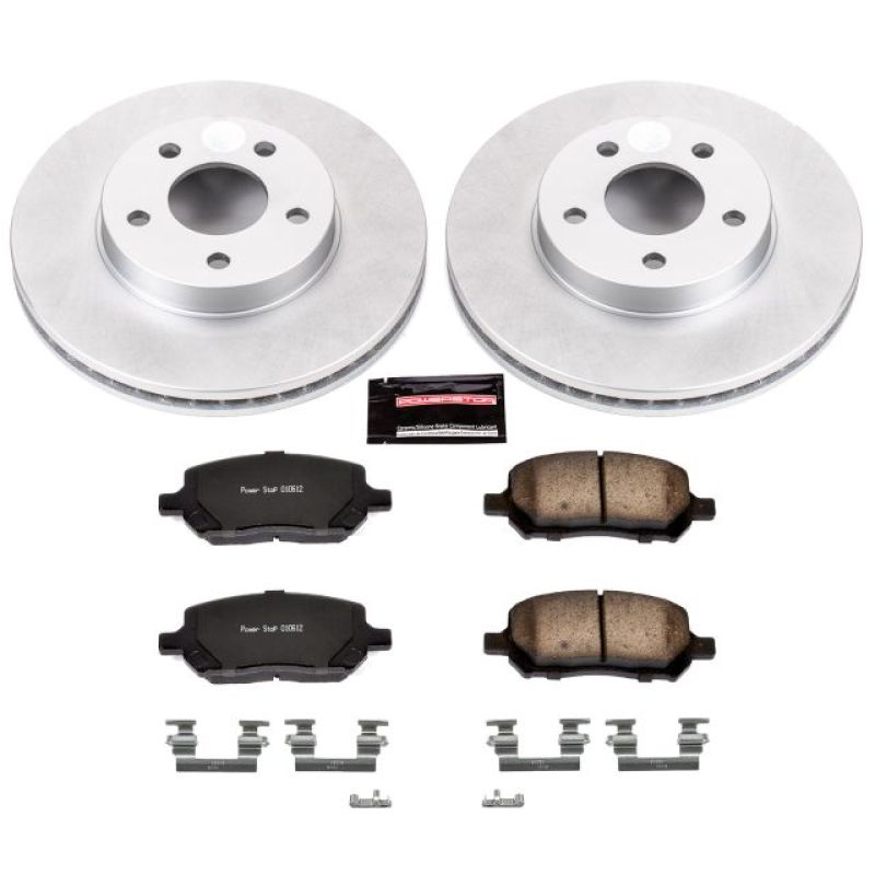 PSB Z17 Evolution Coated Kit - Power Stop 07-10 Chevrolet Cobalt Front Z17 Evolution Geomet Coated Brake Kit