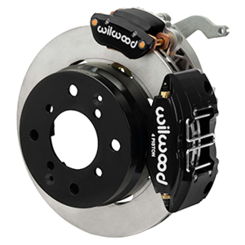 WIL Powerlite Brake Kits - Wilwood 70-76 Porsche 914 Rear Powerlite Brake Kit Plain Face - Black