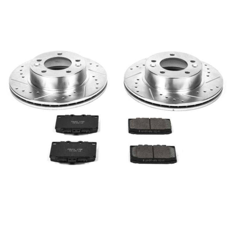 PSB Z23 Evolution Kit - Power Stop 86-91 Mazda RX-7 Front Z23 Evolution Sport Brake Kit