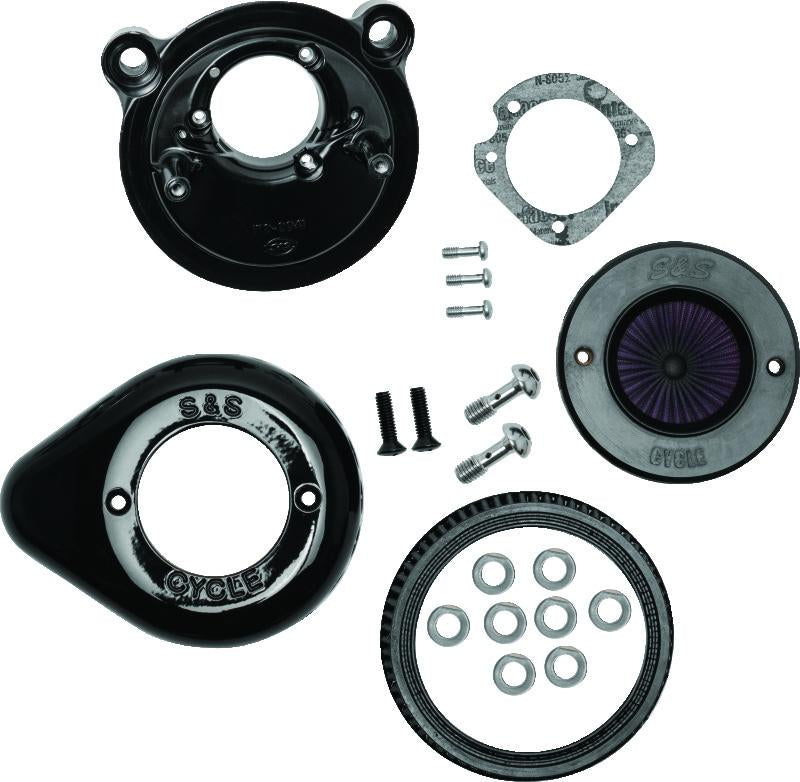 SSC Air Stinger Kits - S&S Cycle 2007+ XL Models Stealth Air Stinger Kit w/ Gloss Black Teardrop