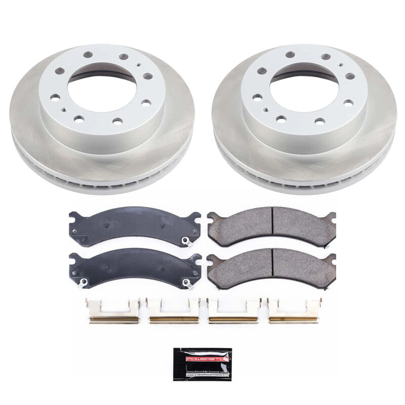 PSB Semi-Coated Rotor Kits - Power Stop 07-10 GMC Sierra 3500 HD Front Semi-Coated Rotor Kit
