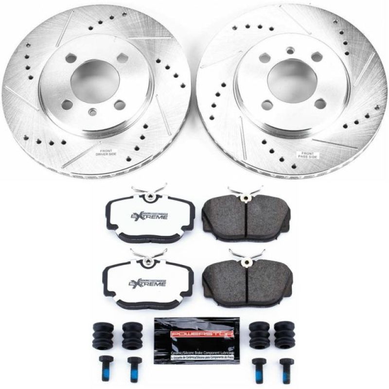 PSB Z26 Street Warrior Kit - Power Stop 91-92 BMW 318i Front Z26 Street Warrior Brake Kit