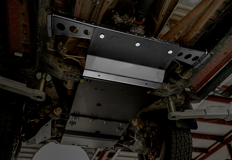 CAL Skid Plate - Cali Raised 16-23 Toyota Tacoma Transfer Case Skid Plate /No Manual Transmission/Steel/Powder Coated
