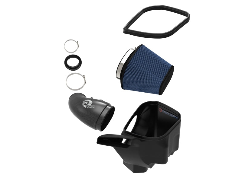 AFE Track Series Intake - aFe 12-21 Jeep Grand Cherokee 6.4L Track Series Carbon Fiber Cold Air Intake System w/Pro 5R Filter