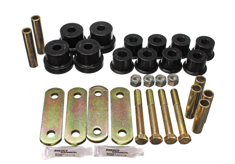 ES Spring/Shackle Bush - Black - Energy Suspension GM Heavy Duty Shackle Set - Black