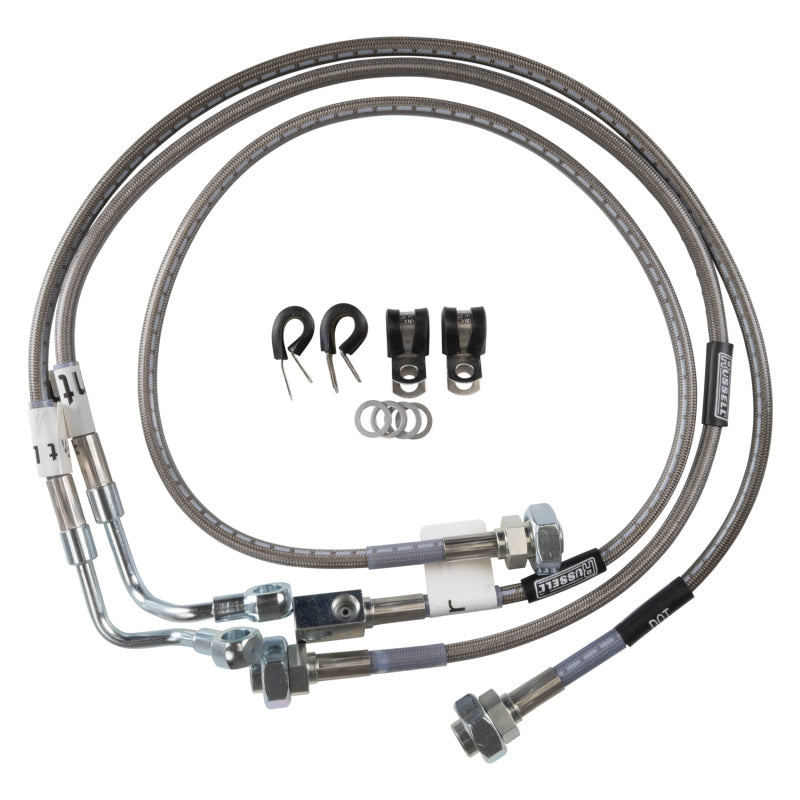 RUS Brake Line Kits - Russell Performance 05-06 GM Silverado/Sierra 1500 4WD with 6-7in lift Brake Line Kit