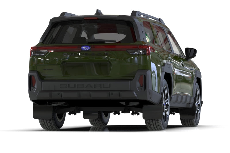 RAL UR Blk Flap/Met. Blk Logo - Rally Armor 2026 Subaru Outback Black Mud Flap - Metallic Black Logo