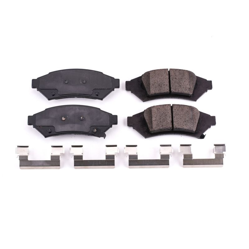 PSB Z17 Evolution Brake Pads - Power Stop 2004 Pontiac Grand Prix Front Z17 Evolution Ceramic Brake Pads w/Hardware