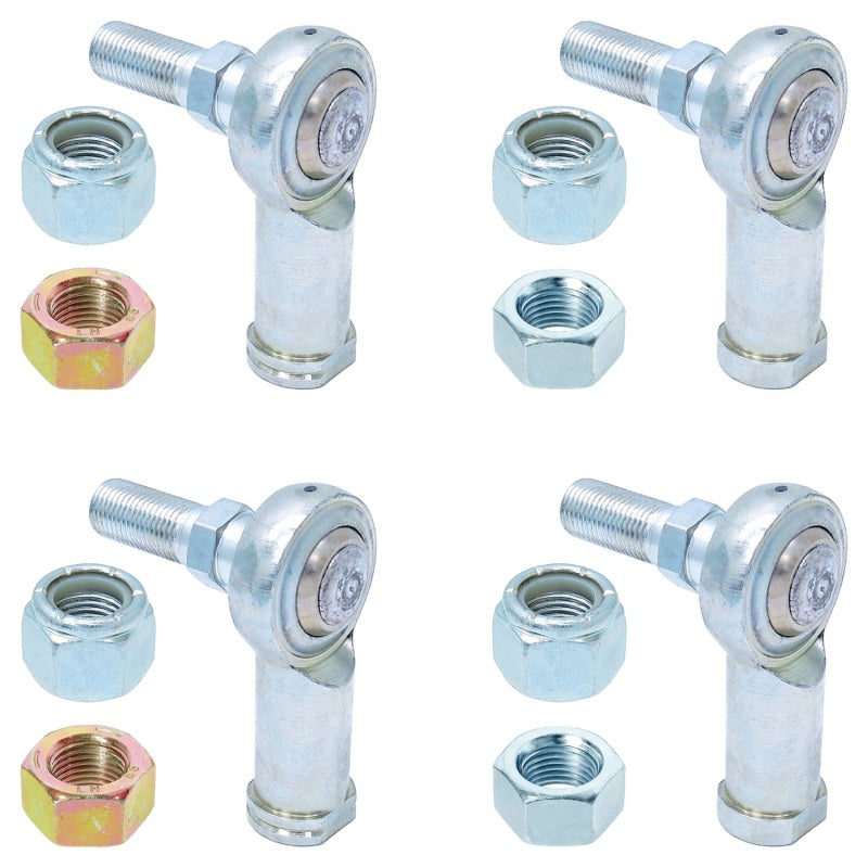 ROK Sway Bar Endlinks - RockJock Adjustable Sway Bar End Link Rod End Pack for Steel Arms Heim Style