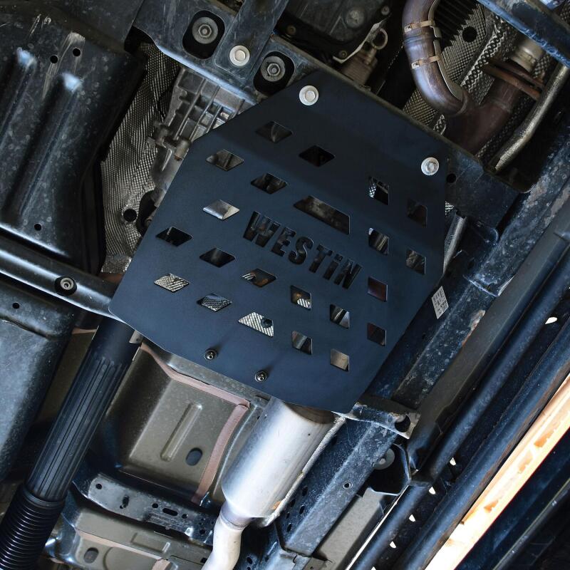 WES Skid Plates - Westin/Snyper 18-21 Jeep Wrangler JL Transfer Case Skid Plate - Textured Black