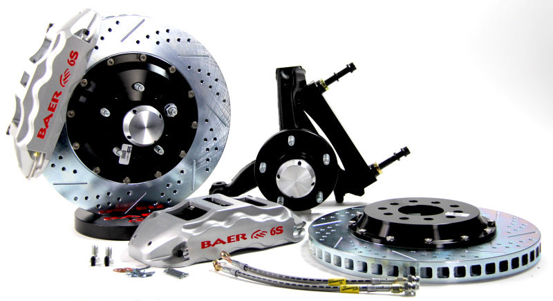BAE Extreme Brake Kits - Baer Brakes 94-96 Chevrolet Impala 14in Extreme+ Front Brake Kit-Silver-